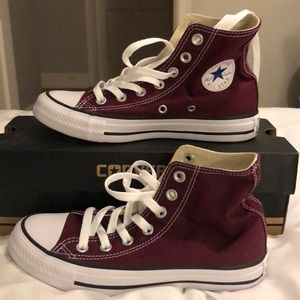 Burgundy converse